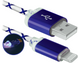 Кабель Defender ACH03-03LT USB(AM)-Lightning Синя LED підсв. 1м фото 2