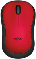 Мышь LogITech M220 Silent Wireless Black/Red (910-004880)