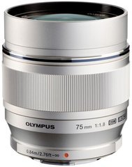 Об'єктив OLYMPUS ET-M7518 45mm 1:1.8 Сріблястий