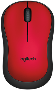 Миша LogITech Wireless Mouse M220 Silent Червоний