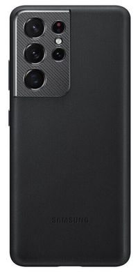 Чехол Samsung S21 Ultra Leather Cover (EF-VG998LBEGRU) Black
