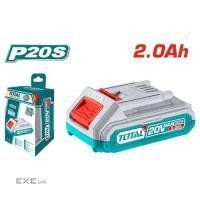 Акс.інстр TOTAL TFBLI20011 Li-ion аккумулятор для шуруповертов 20В, 2А