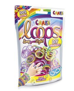 Набір CRAZE LOOPS - Резиночок для плетіння 100 шт в асортименті