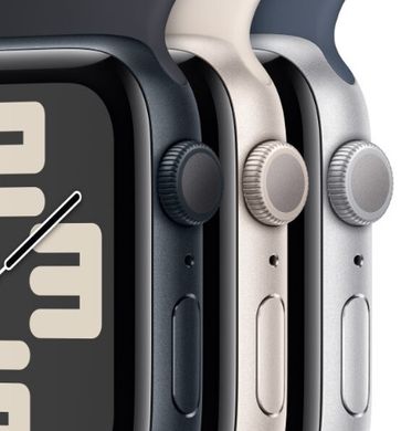 Смарт годинник Apple Watch SE 44mm Midnight Alum Case with Midnight Sp/b - M/L