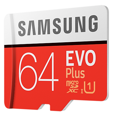 Карта пам'яті Samsung microSDXC 64GB EVO Plus UHS-I U1 (MB-MC64HA/RU) + SD адаптер