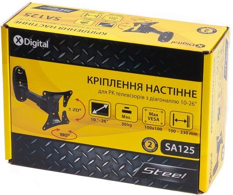 Крiплення настiнне X-Digital STEEL SA125 чорний