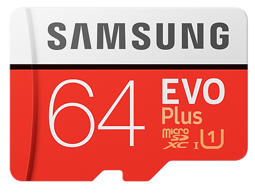 Карта памяти Samsung microSDXC 64GB EVO Plus UHS-I U1 (MB-MC64HA/RU) + SD адаптер