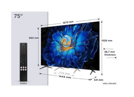Телевізор TCL 75C6KS