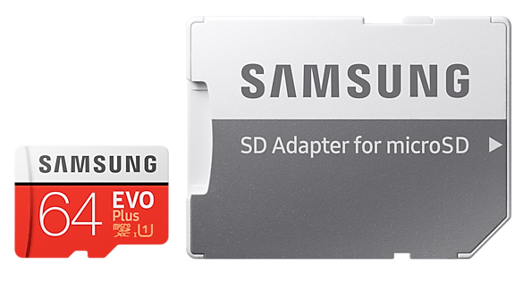 Карта пам'яті Samsung microSDXC 64GB EVO Plus UHS-I U1 (MB-MC64HA/RU) + SD адаптер