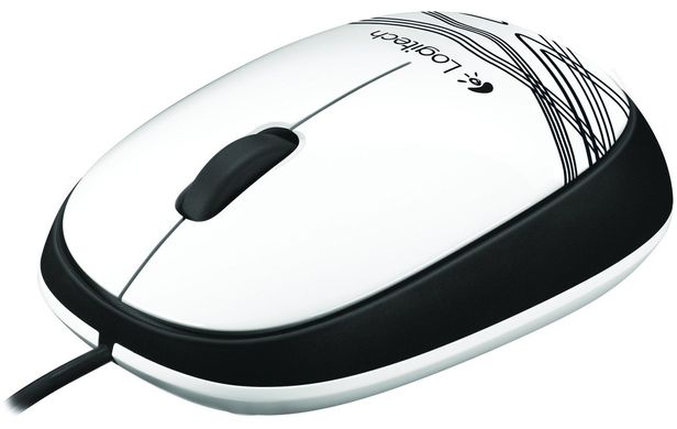 Миша LogITech Corded Mouse M105 White