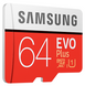 Карта памяти Samsung microSDXC 64GB EVO Plus UHS-I U1 (MB-MC64HA/RU) + SD адаптер фото 4