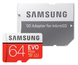 Карта пам'яті Samsung microSDXC 64GB EVO Plus UHS-I U1 (MB-MC64HA/RU) + SD адаптер фото 1