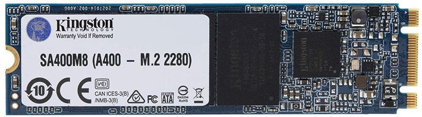 SSD внутренние Kingston A400 120GB M.2 SATAIII TLC (SA400M8/120G)