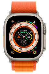 Смарт-годинник Apple Watch Ultra GPS + Cellular, 49mm Titanium Case/Orange Alpine Loop - L