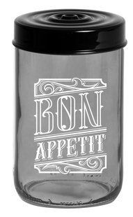 Банка Herevin Transparent Grey 0.66 л