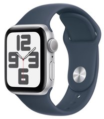Смарт годинник Apple Watch SE 44mm Silver Alum Case with Storm Blue Sp/b - S/M