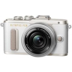 Цифрова камера Olympus E-PL8 14-42 mm Pancake Zoom Kit білий/сріблястий