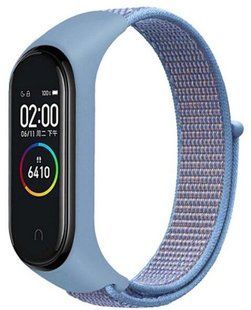 Ремешок TPU Nylon Xiaomi Mi Band 5 Blue sea