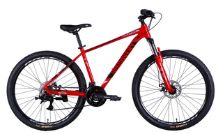Велосипед AL 27,5" Discovery BASTION DD CS рама-17" червоно-чорний 2025