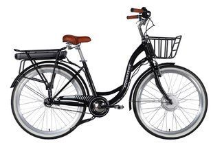 Велосипед з електроприводом 26" ST Dorozhnik eAQUAMARINE BH рама-17" 36B 13А*г 500Вт чорний з кошиком 2026