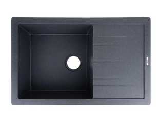 Кухонная мойка Ventolux DIAMANTE (BLACK MATT QUARTZ) 765x485x200