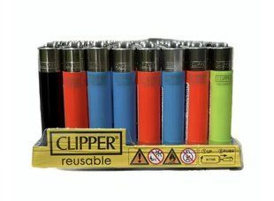 Зажигалка CLIPPER CP21 цветная 1х24 шт