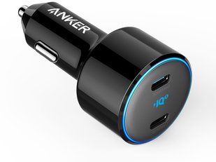 Автомобильное зарядное устройство Anker PowerDrive+ III Duo - 30W 2xPD+18W Power IQ Black