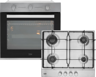 Духова шафа електрична Beko + Варильна поверхня газова Beko BBSE12130XD (комплект)