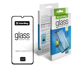 Защитное стекло ColorWay 9H FC glue черное для Samsung A05s