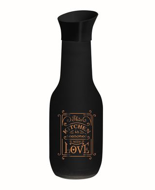 Бутылка д / воды Herevin Black MAT 1 л, стекло (111653-120)