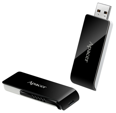 Flash Drive Apacer AH350 32GB USB 3.2 (AP32GAH350B-1) Black