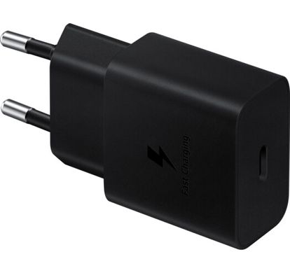 Мережевий зарядний пристрій Samsung 15W Power Adapter Type-C Cable Black (EP-T1510XBEGRU)