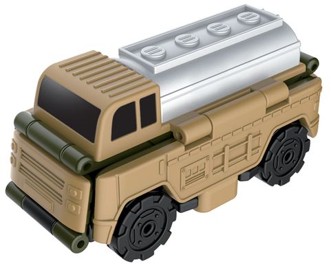 Іграшка TransRAcers машинка 2-в-1 Військова поліція & Автозаправна станція