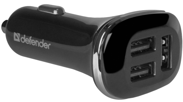 Автомобільний зарядний пристрій Defender UCA-50 Автоадаптер 3 USB, 5V / 4.8 A (83541)
