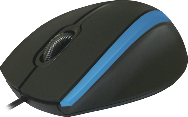 Мышь Defender #1 MM-340 Black+Blue (52344)