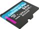 Карта памяти Kingston microSDXC 64GB C10 UHS-I U3 A2 (SDCG3/64GBSP) фото 4