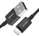 Кабель Baseus USB to Lightning 2.4A 2m (CALYS-C01) чорний фото 3