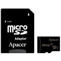 Картка пам'ятi ApAcer microSDXC 64GB UHS-I U1+adapter