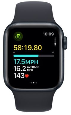 Смарт часы Apple Watch SE 40mm Midnight Alum Case with Midnight Sp/b - M/L