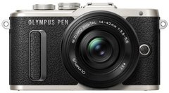 Цифрова камера Olympus E-PL8 DZK 14-42 mm Pancake + 40-150 mm чорний/чорний