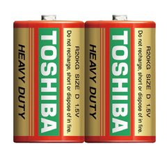 Батарейка Toshiba R20 Heavy Duty SP 1x2