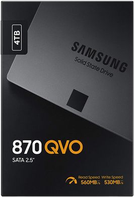 SSD внутренние Samsung 870 QVO 4TB SATAIII 3D NAND QLC (MZ-77Q4T0BW)