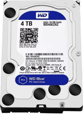Жорсткий диск Western Digital Blue 4Tb 5400rpm 64Mb SATAIII WD40EZRZ