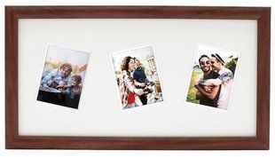 Декоративная пластиковая фоторамка INSTAX 3 RNDM MOUNT MINI FRAME DARK OAK