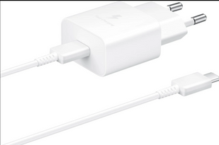 Сетевое зарядное устройство для Samsung 15W Power Adapter Type-C Cable White (EP-T1510XWEGRU)