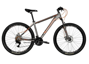 Велосипед AL 27,5" Discovery BASTION DD CS рама-17" сіро-помаранчевий 2025