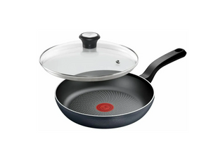 Сковорода з кришкою TEFAL So' Light 24 см Black (H0560442_SET)
