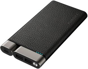 зовн. акум. Puridea X01 10000mAh Li-Pol +TYPE-C Leather Чорний