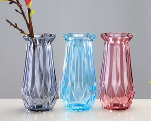 Ваза Viva Ombre, 20 см, фіолетово-червона