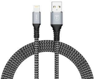 Кабель T-Phox Jagger T-L814 Lightning - 1m Grey